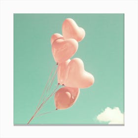 Heart Balloons Canvas Print