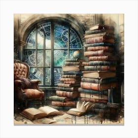 Bookshelf 3 Canvas Print