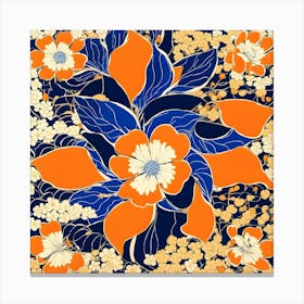 Japanese Floral Canvas Print