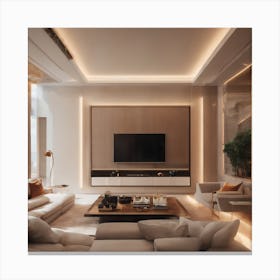 Futuristic interior design 1 Canvas Print