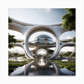 Futuristic Building 10 Canvas Print