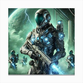 Uranian Vanguard Cryogenic Troopers Canvas Print