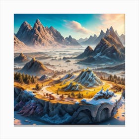 Mountain Landscape 1 Canvas Print