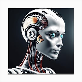 Cyborg Woman 35 Canvas Print