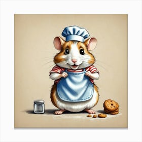 Chef Hamster 26 Canvas Print