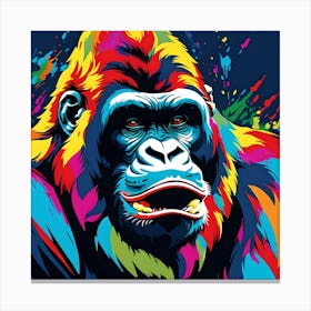 NEON GORILLA Canvas Print