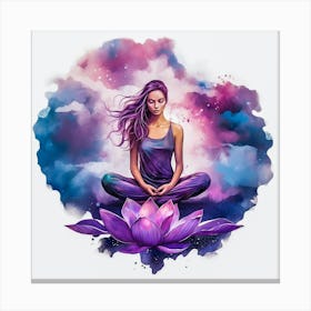 Lotus Lady Canvas Print