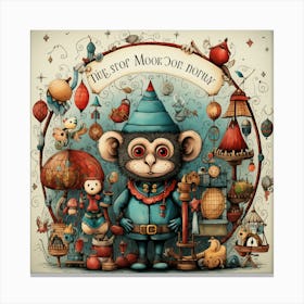 Monkey Cirkus Canvas Print