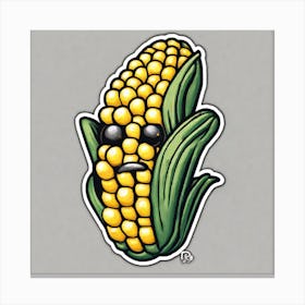 Sweetcorn As A Logo Perfect Composition Beautiful Detailed Intricate Insanely Detailed Octane Rend Canvas Print