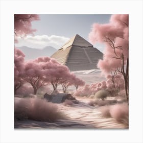 Egyptian pyramids Soft Expressions Landscape Canvas Print
