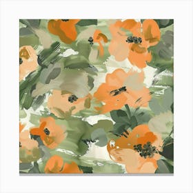 Orange Poppies 3 Canvas Print