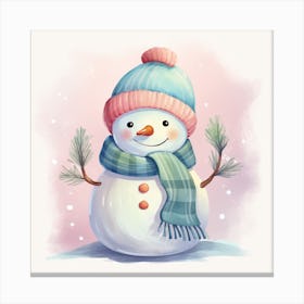 Snowman 11 Canvas Print