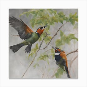 Bee Eaters Canvas Print