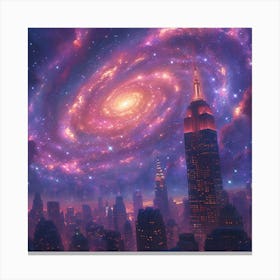 Galaxy In The Sky Canvas Print