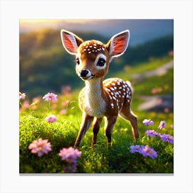 Beauty Fawn 1 Canvas Print