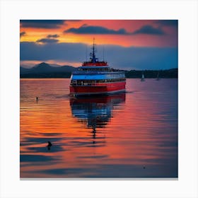 Sunset On The Loch 4 Canvas Print