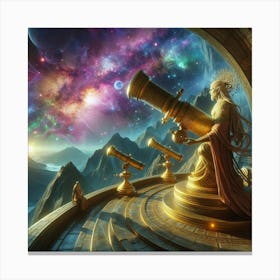 Astronomy paintings art print 1 Canvas Print