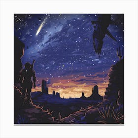 Majestic Star Filled Sky Canvas Print