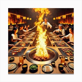 Sovereign Flame Interactive Dining Experience Canvas Print