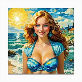 Beach Girlyyy Canvas Print