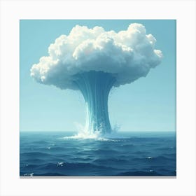 Atomic Cloud Canvas Print