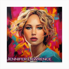 Jennifer Lawrence 1 Canvas Print