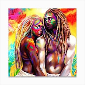 Loving Couple -Love At First Sight Canvas Print