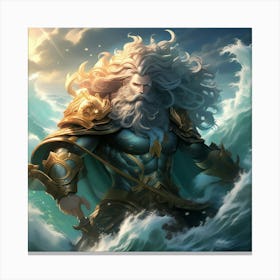 God of the seas Neptunus Canvas Print