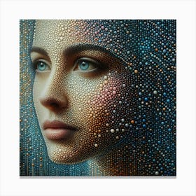 A portrait of woman 11 Canvas Print