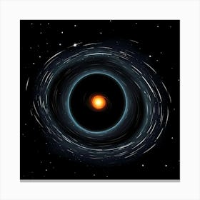 Black Hole in Space  Canvas Print