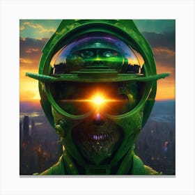 Aliens In Space Canvas Print