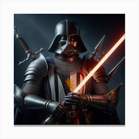 Darth Vader Medieval Armor Star Wars Art Print Canvas Print