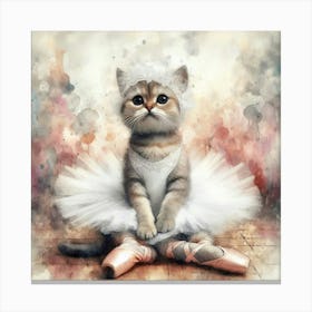 Ballerina Kitten 2 Canvas Print