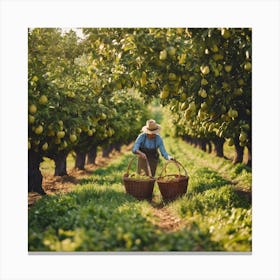 Pear Orchard Canvas Print