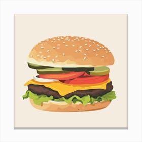 American Burger (21) Canvas Print