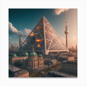 Futuristic Cityscape 9 Canvas Print