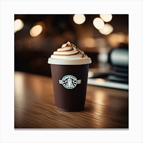 Starbucks Coffee Cup Canvas Print