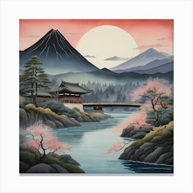 Japanese Landscape Canvas Print