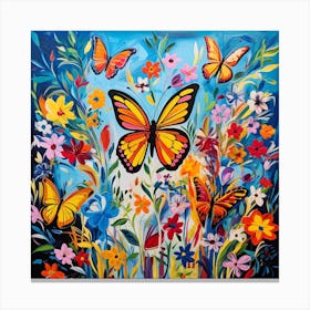 Butterfly Garden Canvas Print