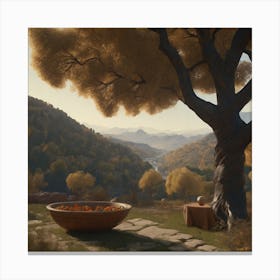 Tree In Autumn Canvas Print