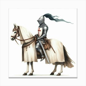 Medieval knight 7 Canvas Print