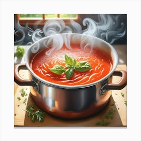 Tomato Soup In A Pot 2 Canvas Print