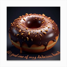 Donut Canvas Print