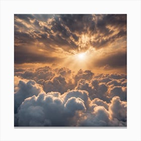 Clouds Stock Videos & Royalty-Free Footage Canvas Print