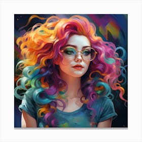 Colorful Girl Canvas Print