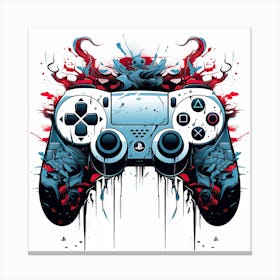 Playstation Controller Canvas Print