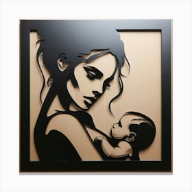 Mother And Baby Canvas Print