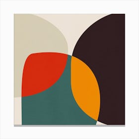 Bauhaus Modern Bold 3 Square Canvas Print