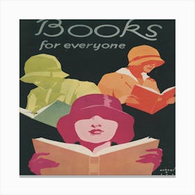 Books For Everyone (1929) Canvas Print