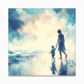 Mother And Son Canvas Print